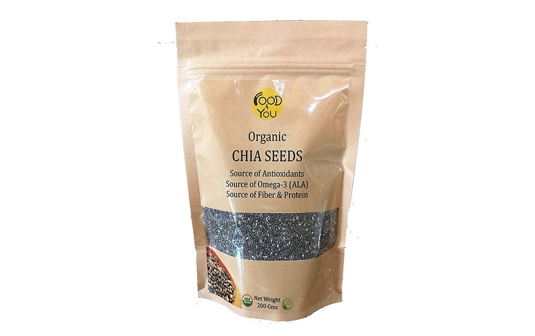 Food 4 You Organic Chia Seeds    Pack  200 grams